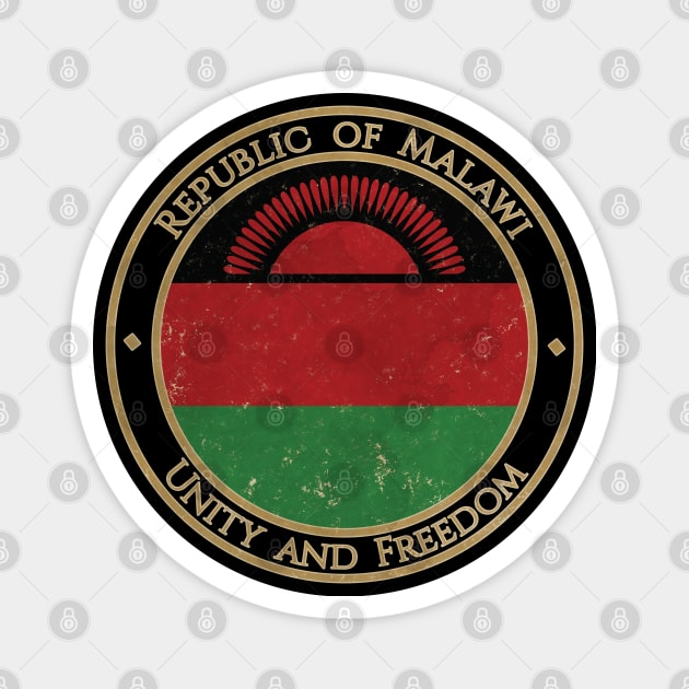 Vintage Republic of Malawi Africa African Flag Magnet by DragonXX